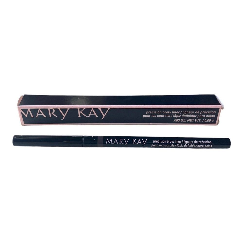 New In Box Mary Kay Precision Brow Liner Dark Brunette #127614 Full Size